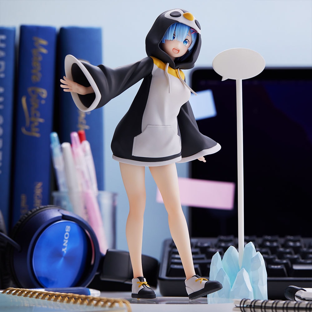 有货 SEGA 从零开始的异世界 蕾姆 雷姆 拉姆 企鹅服 景品 手办 - 图2