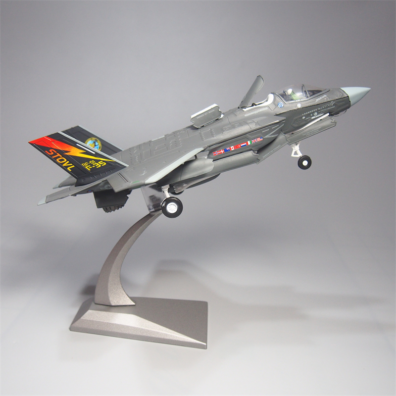 1:72F35B飞机模型合金仿真战斗机玩具隐形舰载机军事摆件小众热卖 - 图1