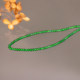 Natural jade bead necklace A is full of green ice species