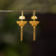 Jade Butterfly Earrings S925 Silver Inlaid