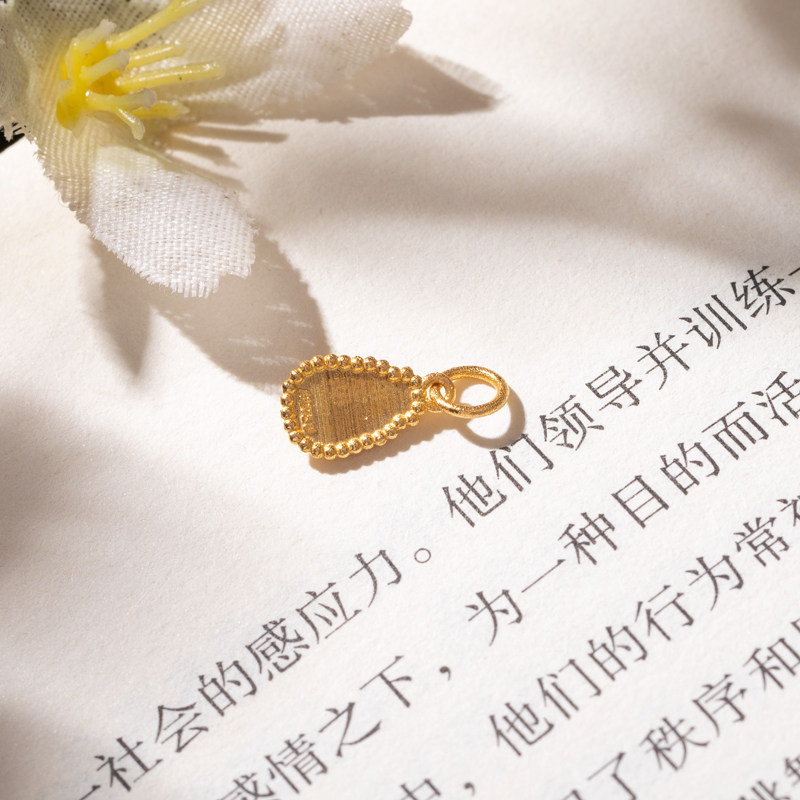 翡翠葫芦吊坠提溜18K金镶嵌挂件玉坠天然缅甸玉手链配饰,淘宝优惠券,粉丝福利购,淘宝优惠卷