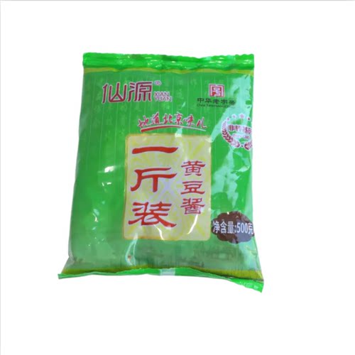 黄豆酱黄酱家用500g袋装正宗大酱炸酱面伴侣北京副食店同款 - 图1