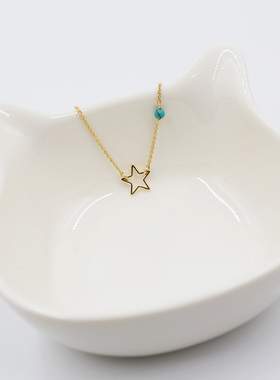 KOE小众高级感绿松石星星手链