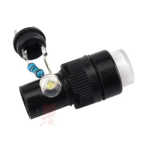 LED指示灯NXD-211 小型电源信号灯焊脚AC/DC12V24V220V开孔10mm - 图2