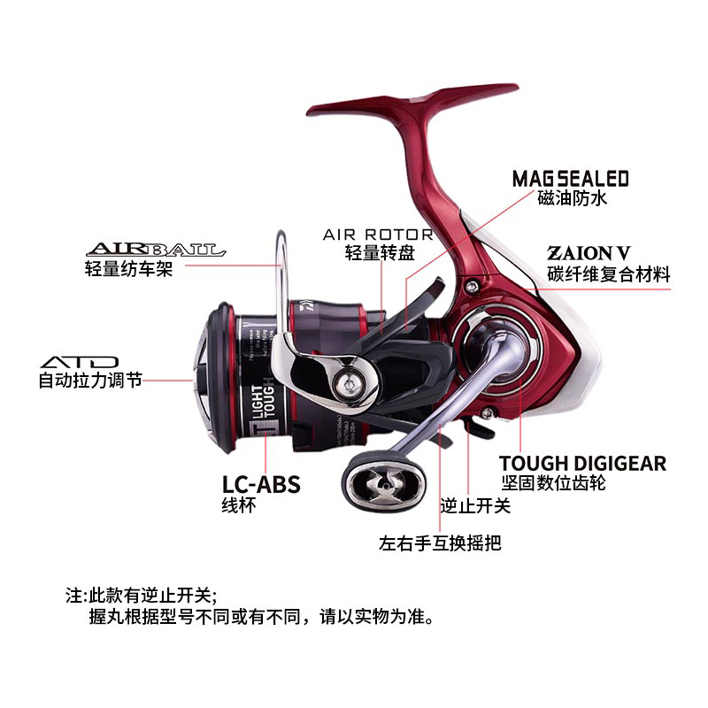 DAIWA达亿瓦21款飞鸽FUEGO CS LT 纺车轮路亚轮远投轮浅线杯渔轮 - 图1