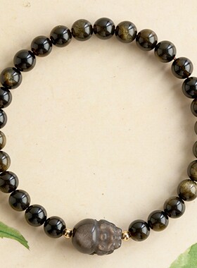 黑曜石貔貅手链全新真品女款两圈