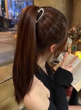 神器固定半扎发高马尾瀑布抓夹