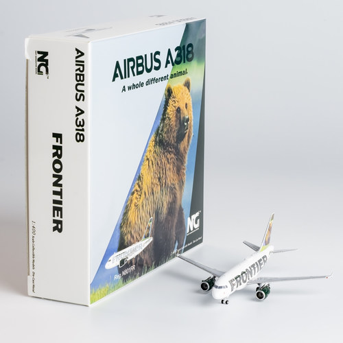 NG   Frontier Airlines A318-100 N801FR/N802FR 合金航模 1:400 - 图0