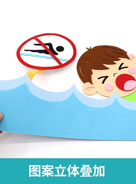 教室防溺水安全标识墙贴