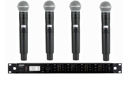 shure/舒尔 ULXD24D/SM58/BETA58/BETA87A舞台供电一拖二手持话筒-图3