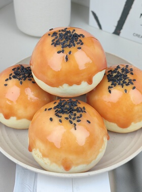 仿真蛋黄酥模型假食物甜品店橱窗样品展示家居摆饰摄影装饰道具