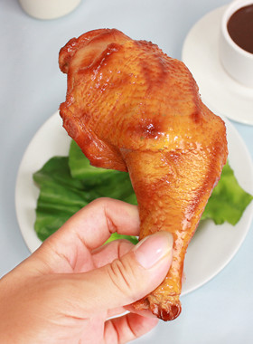 仿真烤鸡腿模型奥尔良卤肉烤琵琶大鸡腿厨食物房儿童拍摄装饰道具
