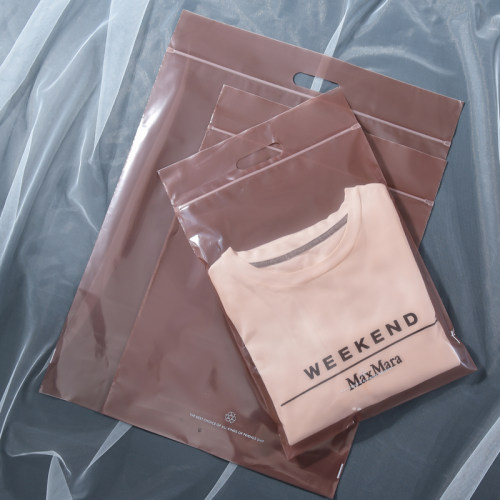 服装透明包装袋自封袋定制加厚PE挖口拉链袋衣服通用包装袋礼品袋 - 图1