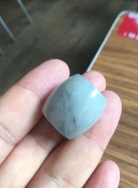 新疆和田玉和田青花籽料墨玉籽料细腻点墨手链手串圆珠桶珠配件