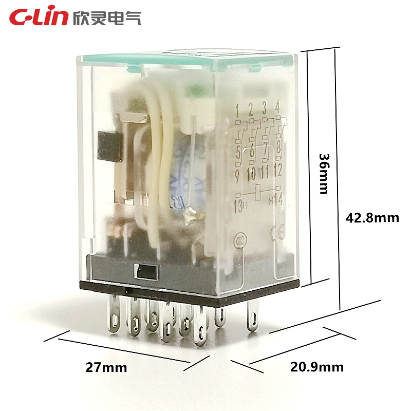 C-lin欣灵小型电磁继电器HHC68BUL-4Z HH54P MY4NJ 中间继电器 5A - 图1