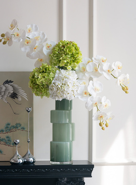 米子家居绣球蝴蝶兰花束假花