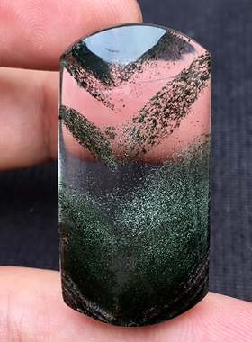 纯天然水晶彩幽灵毛衣链无事牌