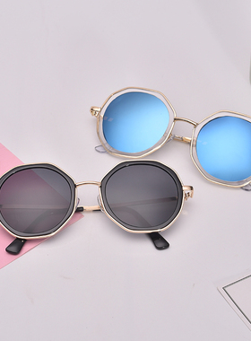 墨镜林小宅圆形复古风时尚太阳镜