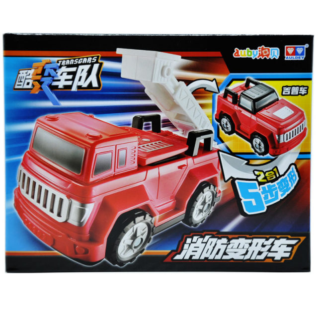 Aobei Cool Varling Team Excavator Fire Vehicles Fire Vehicles Transformed Vehicle Transformed Jeep Truck Children's Toy Car