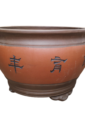 紫砂庭院养龟荷花睡莲古法养鱼缸