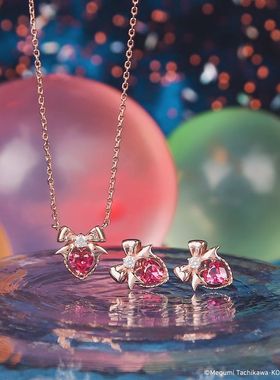 怪盗圣少女联名款项链锁骨链银