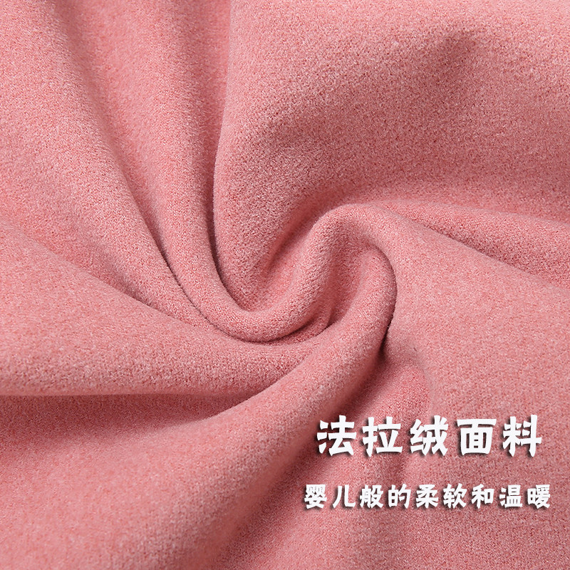 法拉绒抓绒衣女秋冬季圆领长袖t恤加厚卫衣户外徒步保暖运动上衣_虎窝淘