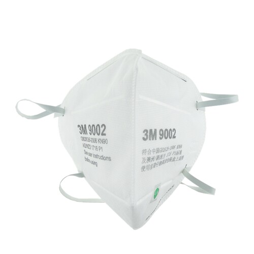 正品3M9001/9002头戴式防尘防雾霾双片独立盒装环保袋装口罩 - 图3