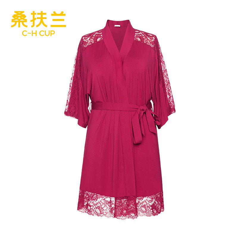 桑扶兰莫代尔连体舒适透气夏天睡袍 桑扶兰睡衣/家居服套装