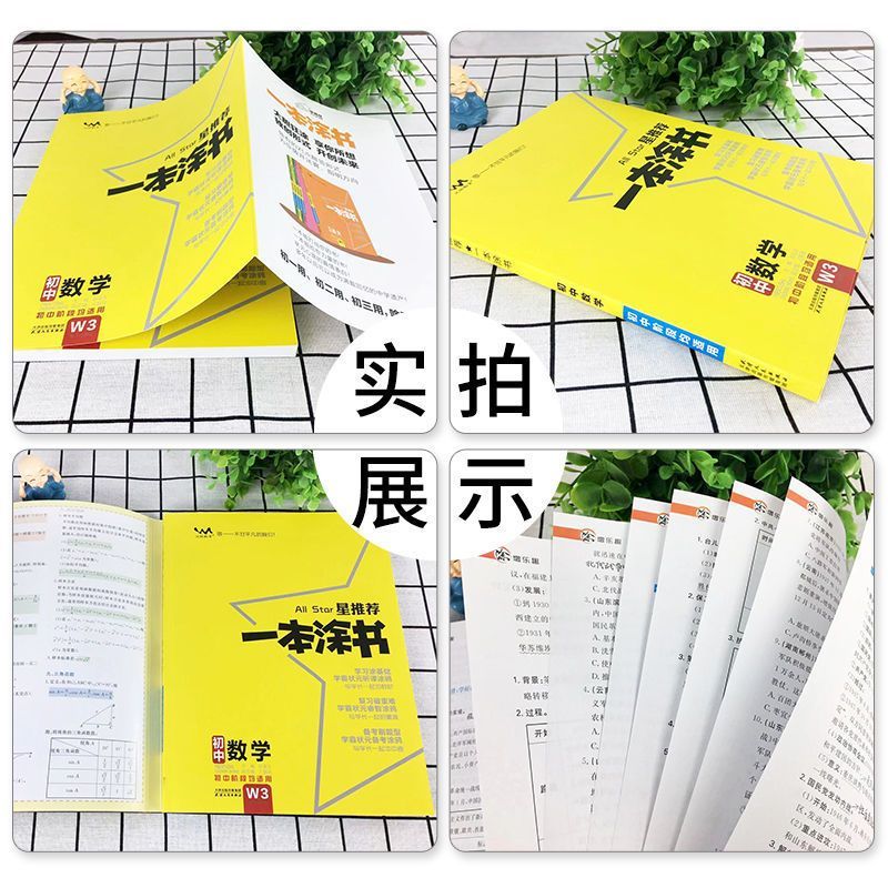 一本涂书初中语数英物化政历地生全套九册 2025通用版初一初二七八上下年级地理生物会考备战中考总复习资料书初中小四门知识点