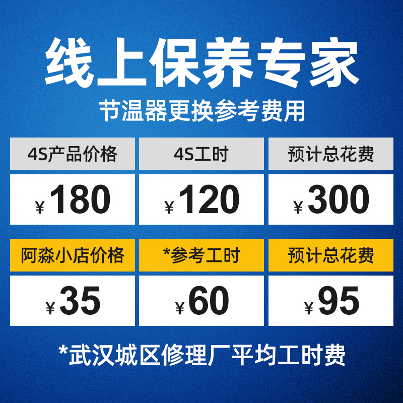 TEMB天博适配标致307标志206调温器 508世嘉308凯旋408 C4L节温器 - 图1