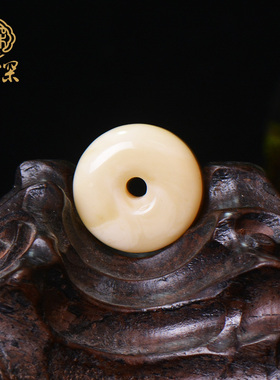 怀古风妖孽鸡油黄文玩天然琥珀