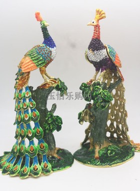 孔雀新房摆件酒柜装饰品