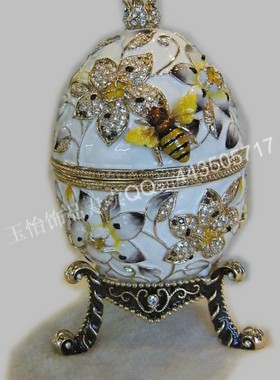 俄罗斯金属欧式风摆件首饰盒