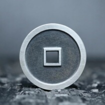 25mm Pure silver Ping An Qian Fangkong Pingan Card Buddha Money handmade Silver coin Tianyi Baoquan Works