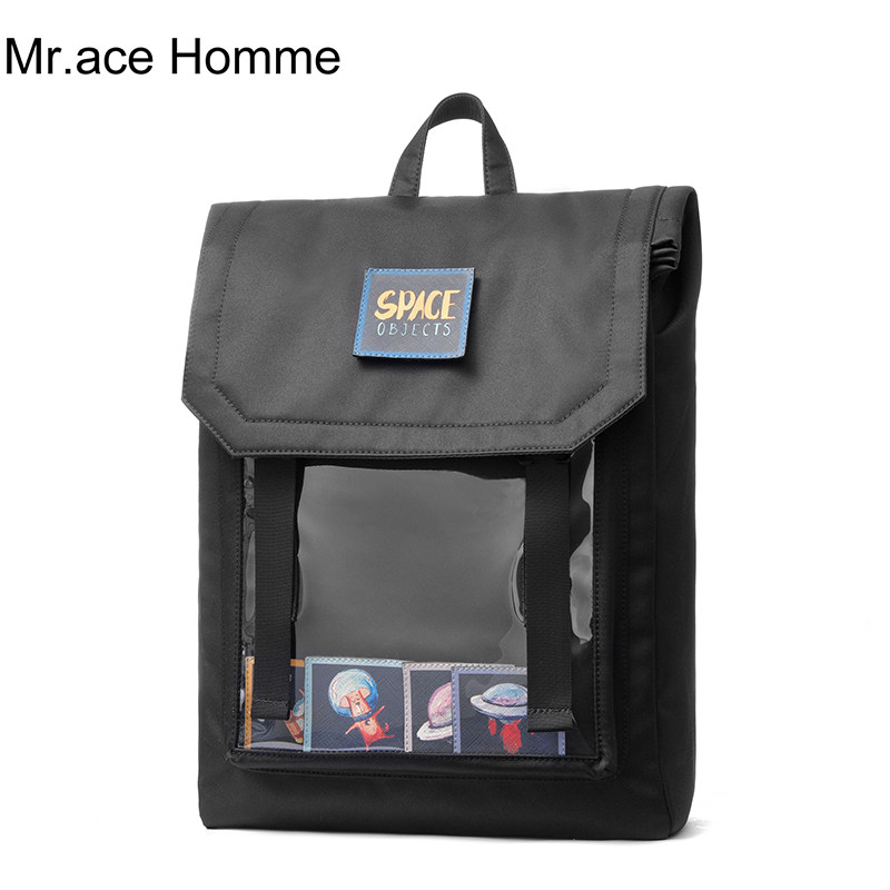 mrace新款大容量女15寸韩版电脑包 mracehomme双肩背包