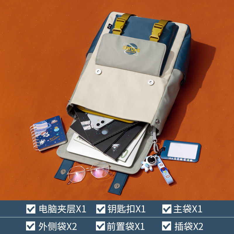 mrace星球系列新款女大学生双肩包 mracehomme双肩背包