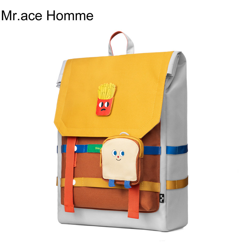 mrace新款大容量旅行男ins电脑包 mracehomme双肩背包