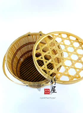 竹篮子 竹包装 手工竹篮 竹篮 竹包装 鸡蛋篮子 螃蟹篮子 粽子篮
