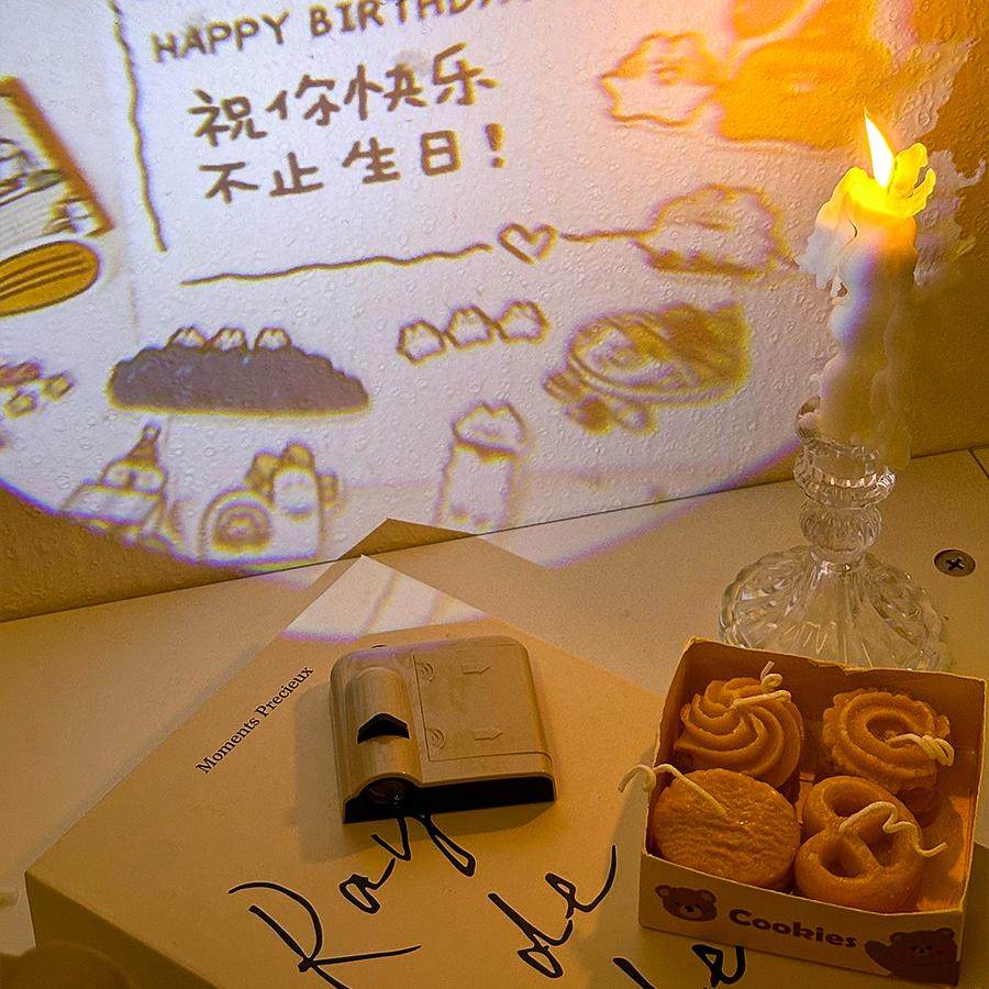 网红ins生日投影灯生日派对氛围感拍照道具实用小众高级创意礼品,淘宝优惠券,粉丝福利购,淘宝优惠卷