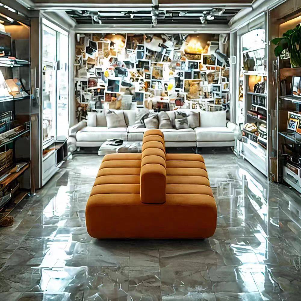 创意轻奢休闲酒店大堂休息接待区卡座沙发软包换鞋凳餐桌长条凳,淘宝优惠券,粉丝福利购,淘宝优惠卷