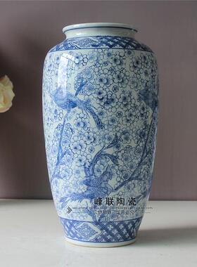 新古典风轻奢组合花鸟装饰盖摆件