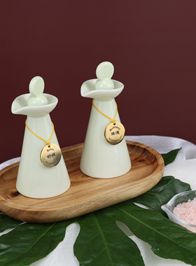 产品spa美容院精油木质欧式