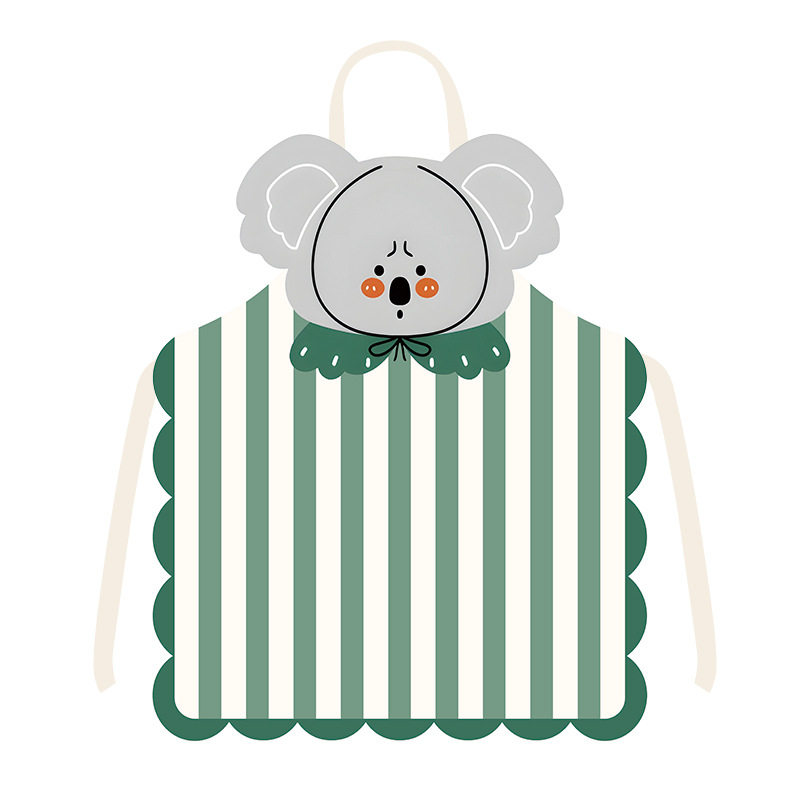 卡通小熊小象布艺异形围裙可爱烘焙厨房家居创意挂脖围腰防污罩衣,淘宝优惠券,粉丝福利购,淘宝优惠卷