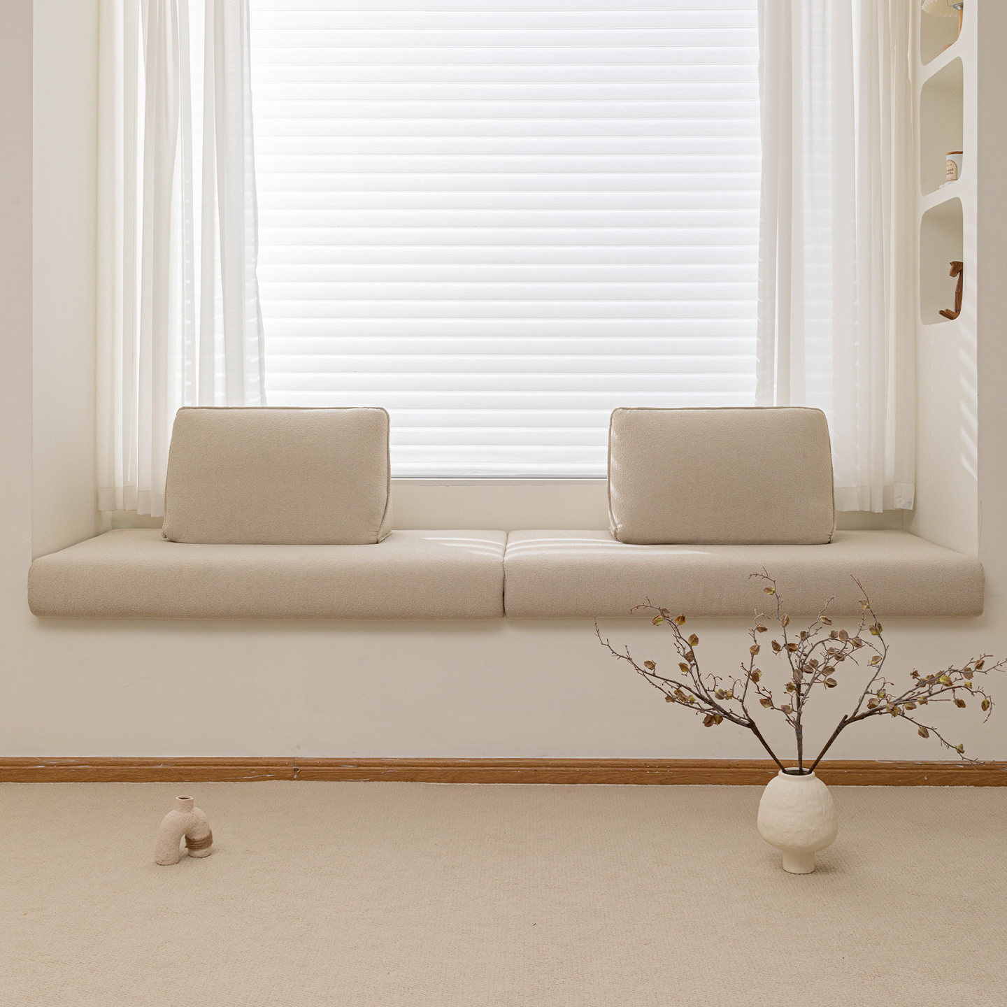 Prado普拉多飘窗沙发2025新款轻奢高级感飘窗垫窗台垫定制改造,淘宝优惠券,粉丝福利购,淘宝优惠卷