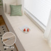 Liangdoudou teddy velvet double-sided bay window mat customization