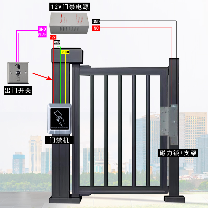 IC门禁一体机室外防水门禁控制器ID读卡器母卡发卡大容量刷卡系统 - 图1