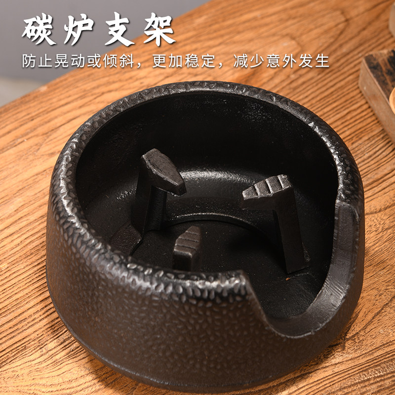 家用煮茶炉围炉煮茶大火钵伍德碳炉铸铁碳炉户外炭火烧水铸铁火炉,淘宝优惠券,粉丝福利购,淘宝优惠卷