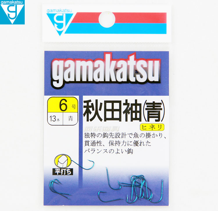 日本gamakatsu伽玛卡兹鱼钩万能袖秋田袖有倒刺水库钓鲫鱼钩钓钩 - 图1