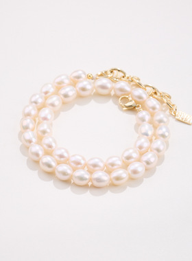 珍珠项链配饰女毛衣链轻奢感小众设计珠宝颈链饰品首饰