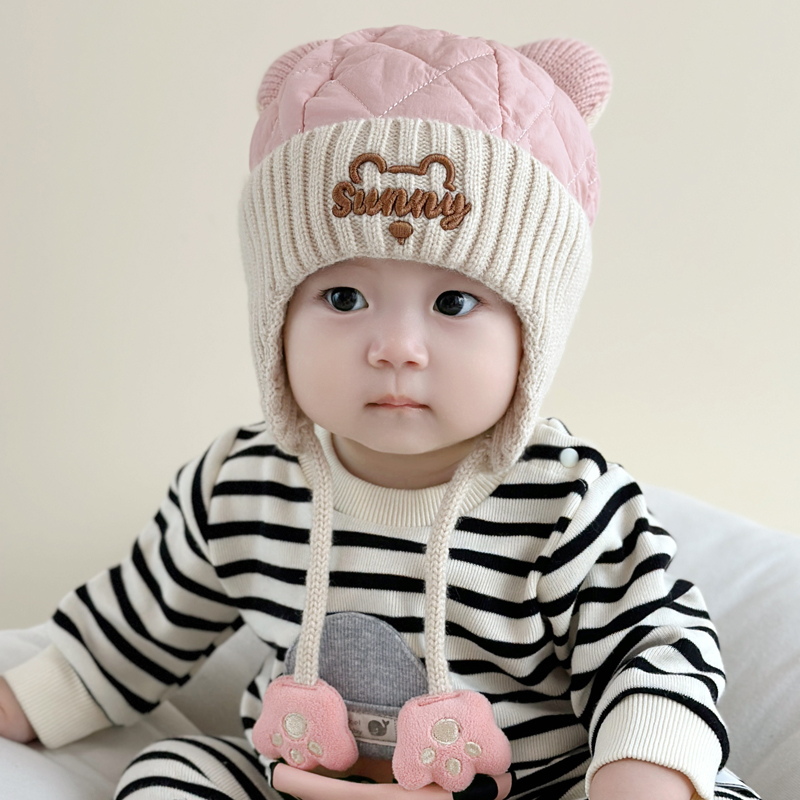 秋冬6个月宝宝帽子男童冬季1岁儿童男孩2025新款秋冬季婴儿冬天女 - 图2